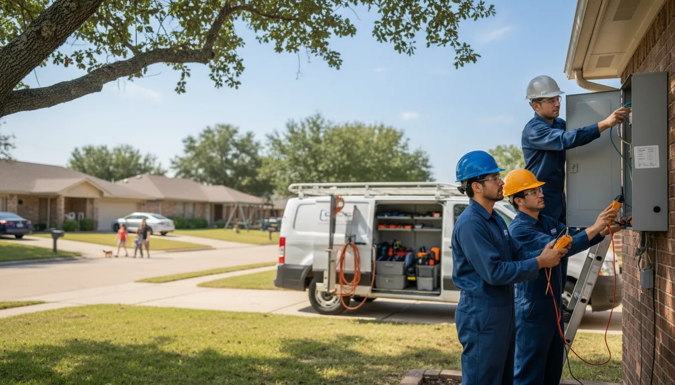 Certified electrician providing emergency electrical services in Hebron, OH